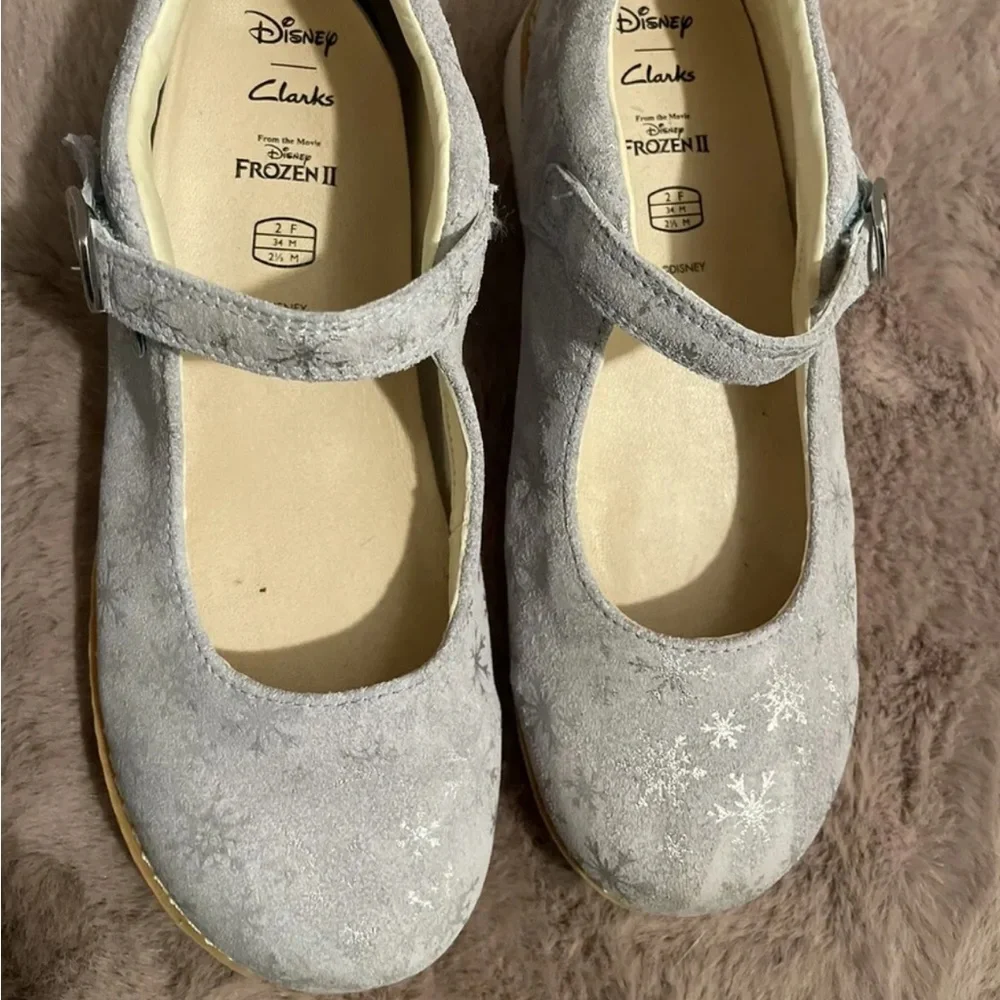 Clarks x Disney Frozen II Children's Crown Frost Buckle Elsa Shoes